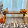 Handmade Rustic Farmhouse Bench (Solid Wood)
