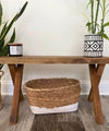 Handmade Rustic Farmhouse Bench (Solid Wood)