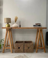 Rustic 8-Legged Entryway Console