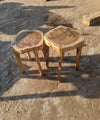 Tree Trunk Acacia Nesting Tables