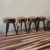 Wooden Tree Trunk Side Tables