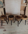 Wooden Tree Trunk Side Tables